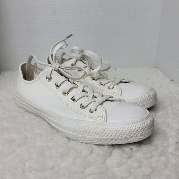 Converse Chuck Taylor All Star Mono Sample Womens Size 7 Low-Top Shoes White - Picture 1 of 11